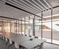 Sufit HeartFelt® Baffles, Siedziba Agristo w Wielsbeke, Belgia