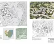 I Nagroda, proj.: „Porządkujące działania architektoniczne w chaotycznej zabudowie obrzeży miast. Projekt zespołu budynków miesz