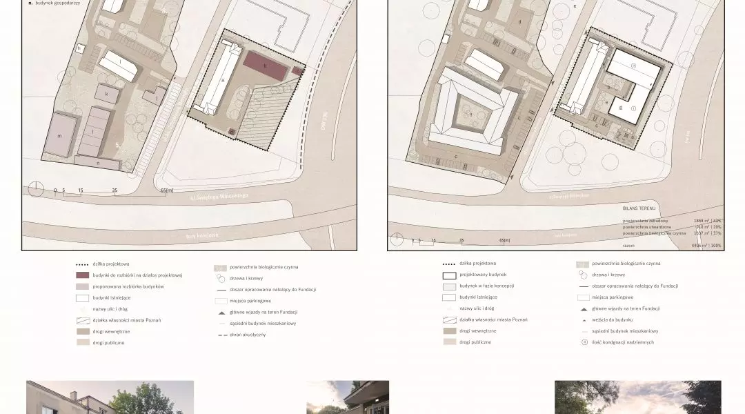II Nagroda, proj.: „Adaptacja oraz rozbudowa budynku przy ulicy ks. Zdzisława Bernata w Poznaniu, należącego do Fundacji Pomocy