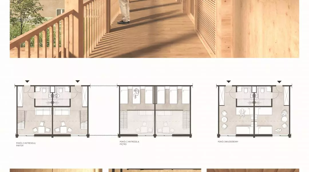 II Nagroda, proj.: „Adaptacja oraz rozbudowa budynku przy ulicy ks. Zdzisława Bernata w Poznaniu, należącego do Fundacji Pomocy
