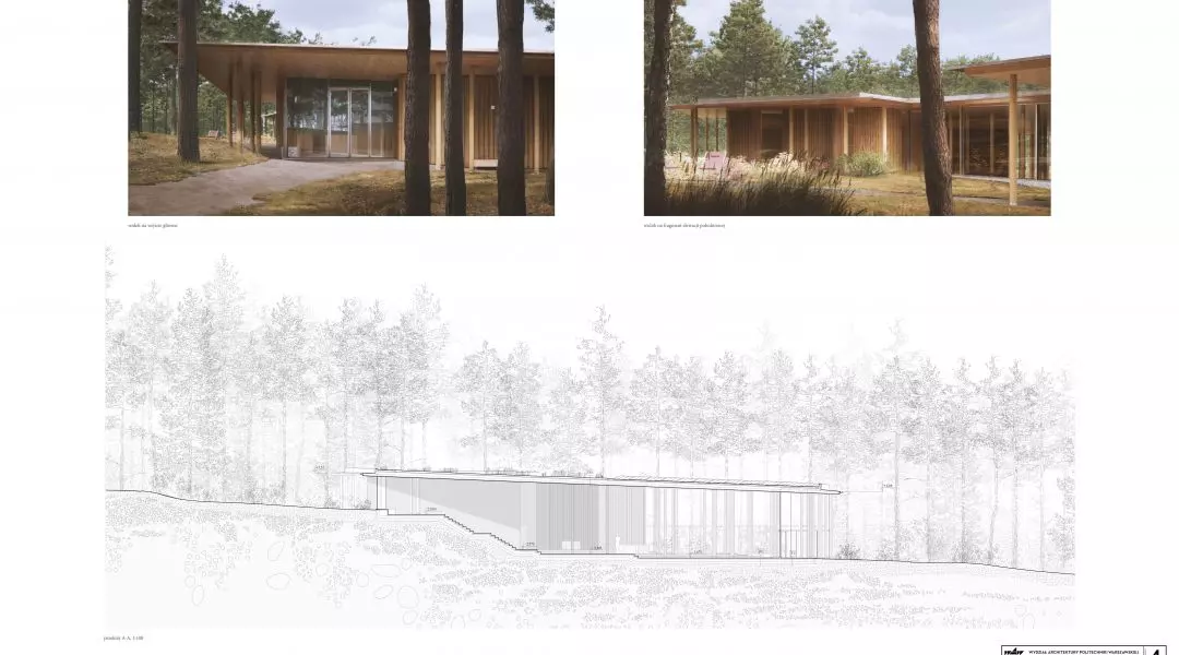 Wyróżnienie (ex aequo), proj.: „Dom weselny w Krynicy Morskiej. Poszukiwanie współczesnej architektury celebracji”