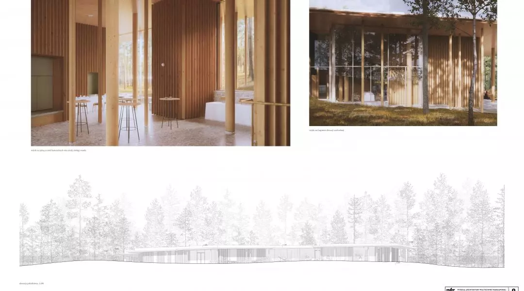 Wyróżnienie (ex aequo), proj.: „Dom weselny w Krynicy Morskiej. Poszukiwanie współczesnej architektury celebracji”