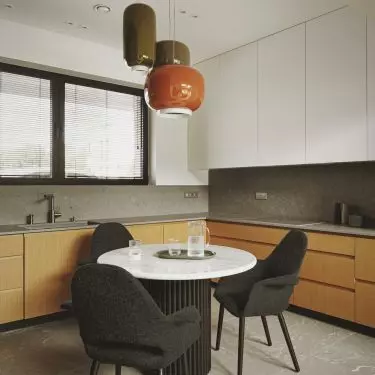 Kitchen cabinetry consists of three types of cabinets