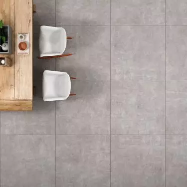 With fewer joints, a more uniform surface can be achieved with large-format tiles.