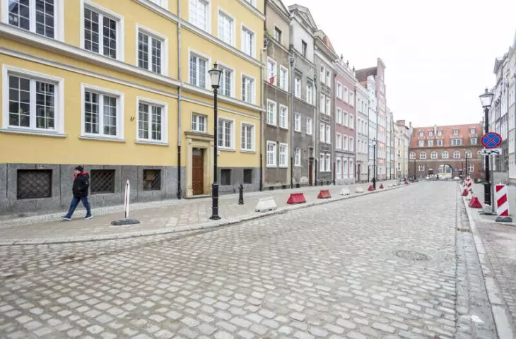 The purpose of the renovation was to revitalize the street