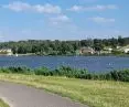 jezioro Maltańskie, Poznań, widok na trybuny, wieżę sędziowską prz mecie toru