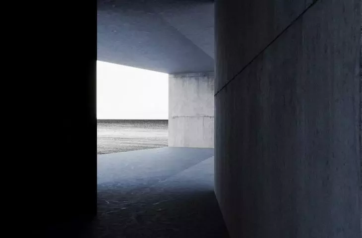The path leads to the main part of the facility