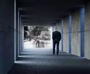 The way back with an opening to the city