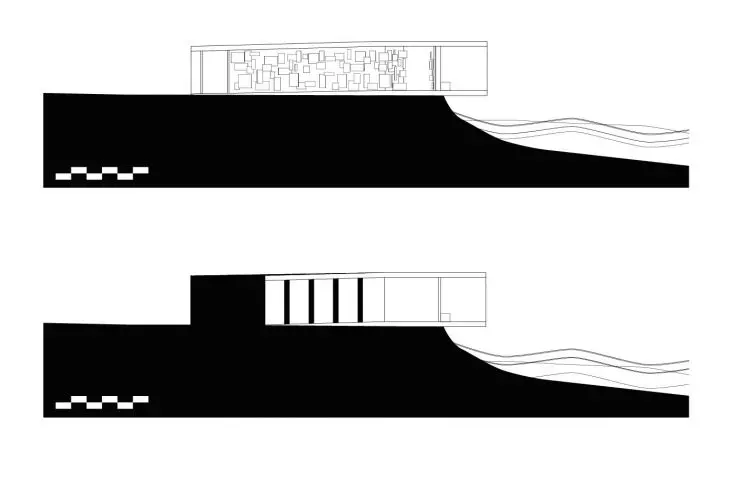 Pavilion, cross-section