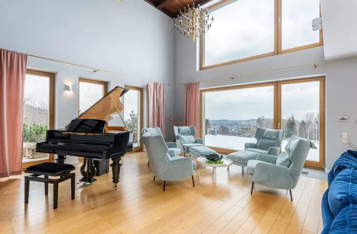Piano adds artistic flair to the space