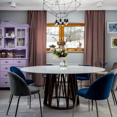 Lavender display case adds classic charm to space