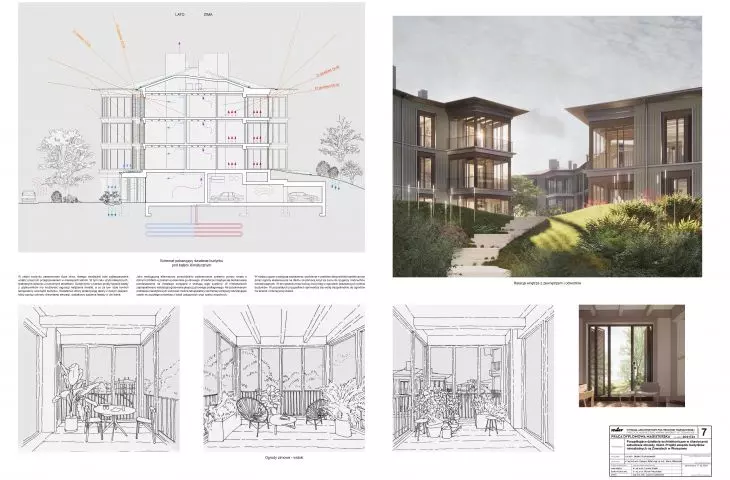 Porządkujące działania architektoniczne w chaotycznej zabudowie obrzeży miast. Projekt zespołu budynków mieszkalnych na Zawadach w Warszawie