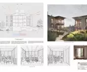 Porządkujące działania architektoniczne w chaotycznej zabudowie obrzeży miast. Projekt zespołu budynków mieszkalnych na Zawadach w Warszawie