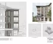 Porządkujące działania architektoniczne w chaotycznej zabudowie obrzeży miast. Projekt zespołu budynków mieszkalnych na Zawadach w Warszawie