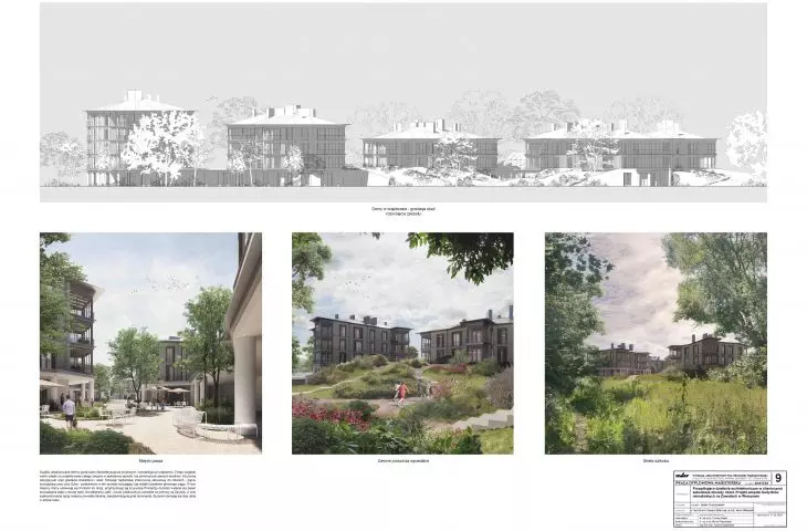 Porządkujące działania architektoniczne w chaotycznej zabudowie obrzeży miast. Projekt zespołu budynków mieszkalnych na Zawadach w Warszawie