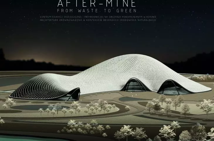 After Mine — From waste to Green. Centrum Edukacji Ekologicznej i Przyrodniczej na obszarze pokopalnianym w Koninie. Architektura zrównoważona w kontekście degradacji środowiska naturalnego