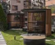 Public space next to Globis building, Poznań