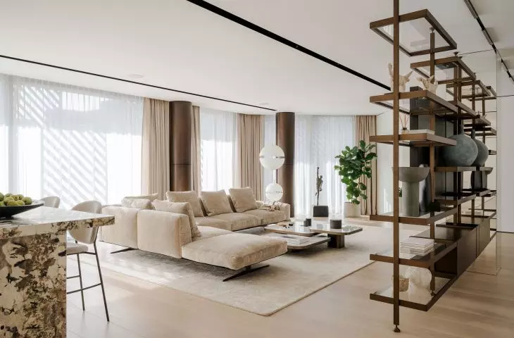 The real gem of the interior is the hand-woven silk carpet