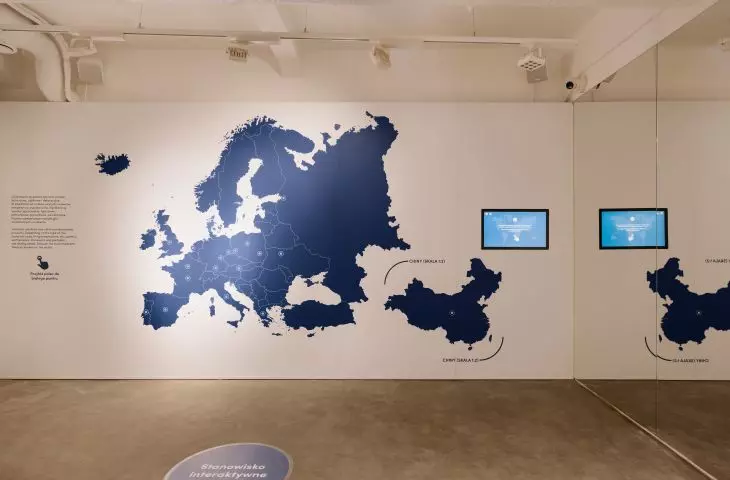 Interaktywna mapa z miejscami produkcji ceramiki
