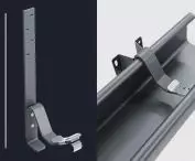 Hidden gutter hooks are available in two versions: attached to the headboard and to the rafters