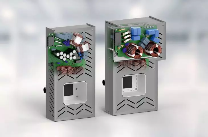 Elektronika falownika o mocy wyjściowej 3,5 kW i 12 kW do wydajnych i cichych napędów sprężarek.