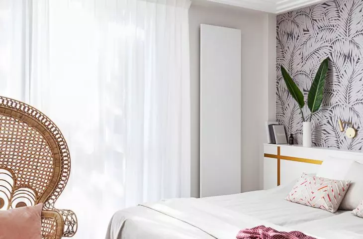 One of the guest rooms was equipped with the iconic Peacock chair