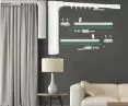 Examples of electric automatic curtain rods for curtains