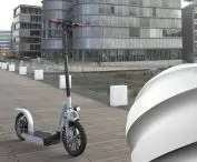 Realistic electric scooter design