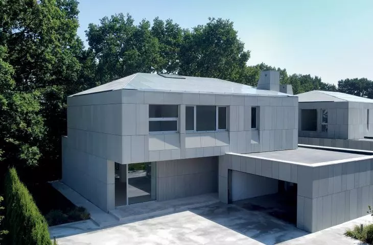 First gray solar roofs on avant-garde Monolith development near Gdansk, Poland