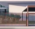 Pall fence - designer fence without a top bar
