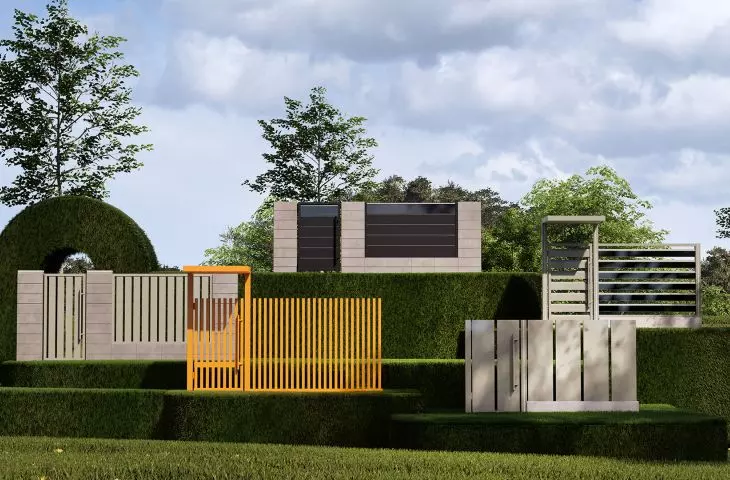Enovio fence family - 12 different models with different designs