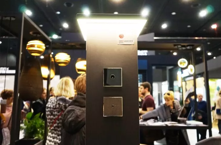 Font Barcelona 5.1 switches in the background of Graypants fixtures