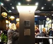 Font Barcelona 5.1 switches in the background of Graypants fixtures