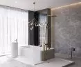 Luxum, wyspa kąpielowa na wymiar z umywalką i strefą prysznicową z GFK Luxum®
