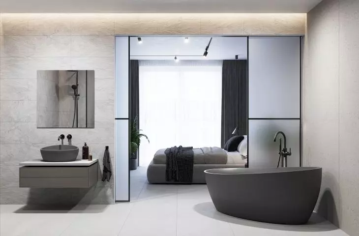 Luxum, wyposażenie łazienkowe z ultralekkiej masy betonowej BATHCREATE Luxum™ na wymia