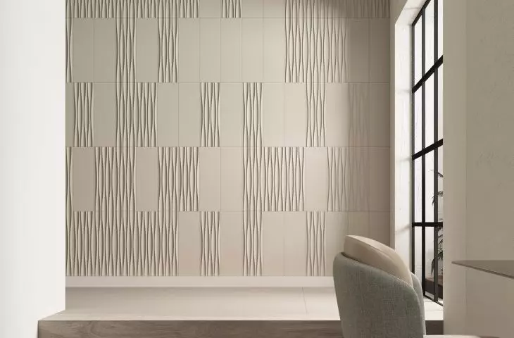 Gobi Greige 16.3x51.7 cm + Zumaia Greige 60x120 cm