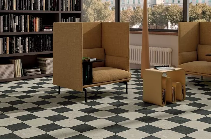 Checkers Rounded Cream Beach + Checkers Starry Black Night