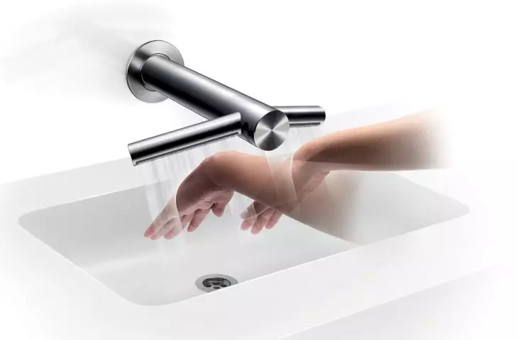 Dyson Airblade Wash+Dry. Wash and dry your hands at the sink with Airblade technology