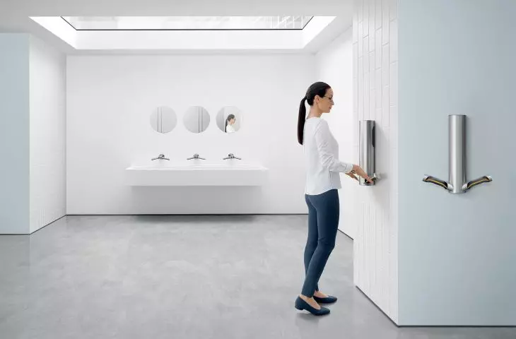 Dyson Airblade 9kJ. Najszybsze higieniczne suszenie rąk za pomocą powietrza filtrowanego HEPA