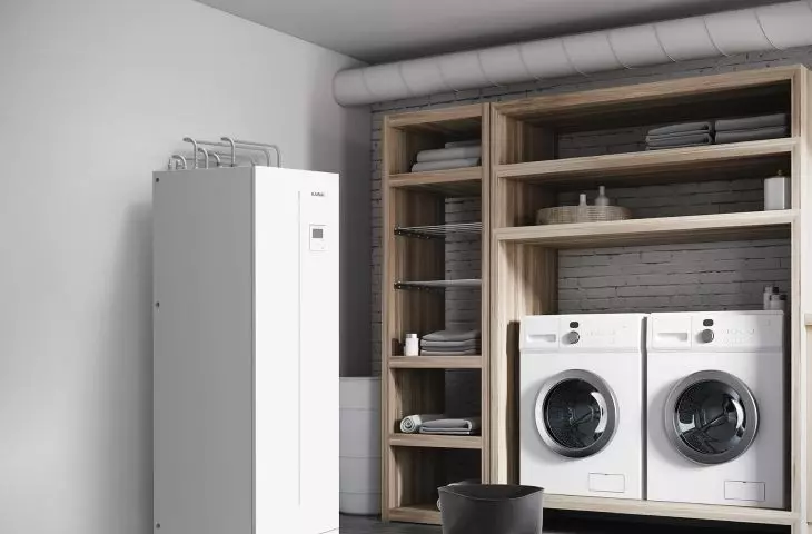 Split heat pump (KMK) with DHW tank