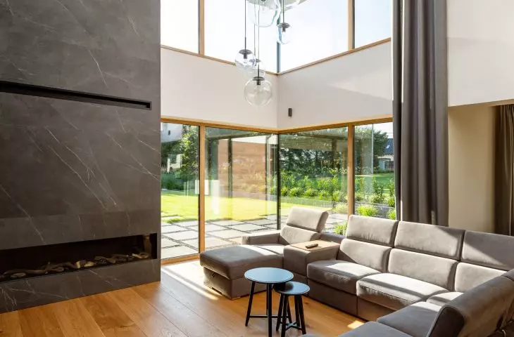 The trend is also to blend buildings into the landscape, using natural materials and nature-inspired colors