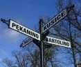 PILAR street sign with signs