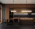 Products used in the arrangement: DUROPAL COMPACT countertop U12000 XP Volcanic Black.
