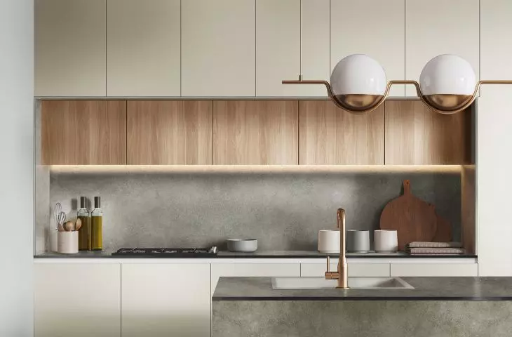Products used in the arrangement: DUROPAL COMPACT countertop S60019 GR Crick