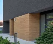 Flexible facade board - Softwood, mineral clinker tiles - Elabrick