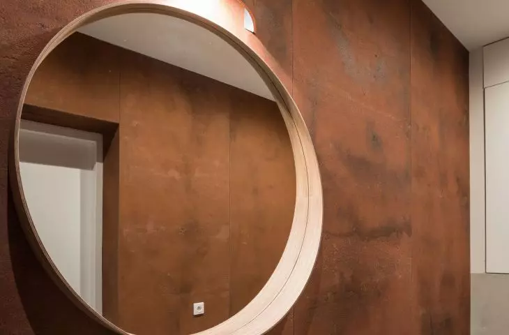 Flexible architectural concrete - Rawall (color: corten)