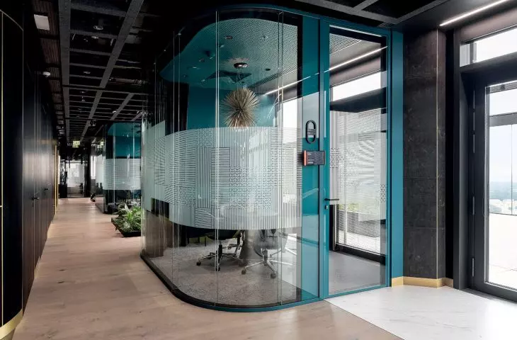 Drzwi Purian – dwuszybowe drzwi wykończone z zewnątrz szkłem