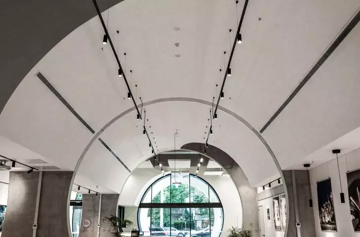 Ecophon Fade acoustic plaster at Victorian Pride Center