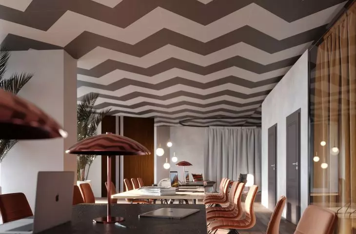 New Metal Creative line allows you to arrange any mosaic on the ceiling