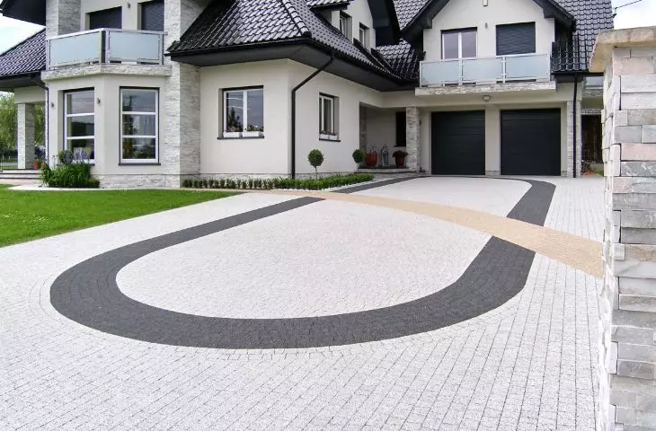White washed granite